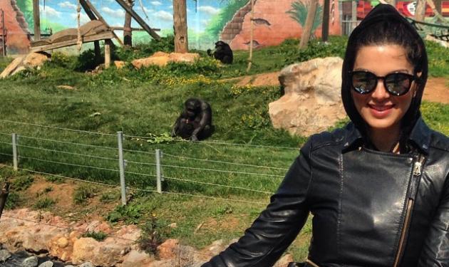 Σταματίνα Τσιμτσιλή: Στο Αττικό Ζωολογικό Πάρκο με τις κόρες της!