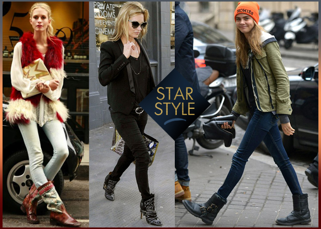CELEBRITY STYLE: Οι stars μας δείχνουν πως να συνδυάσουμε τα jeans με τις μπότες!