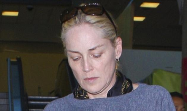 Αγνώριστη η Sharon Stone! Δες φωτογραφίες