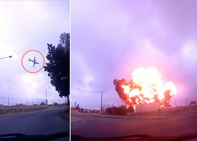 Βίντεο ντοκουμέντο: Η στιγμή της συντριβής του αεροπλάνου με πέντε νεκρούς στη Μάλτα!