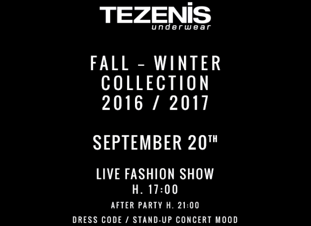 20 Σεπτεμβρίου: Τezenis Fashion show!