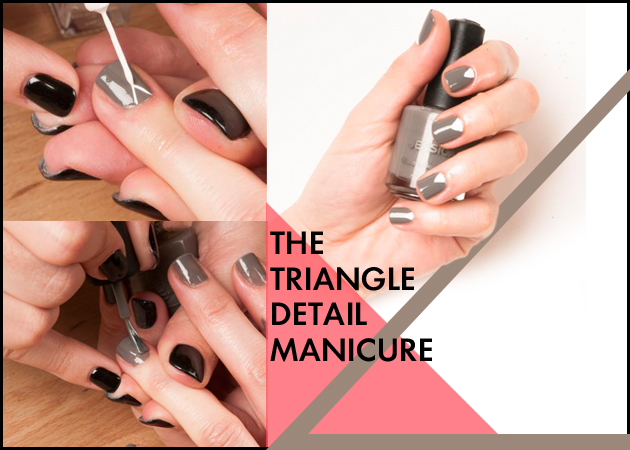 Δεν έκλεισες ραντεβού για νύχια; No worries! Πώς να κάνεις μόνη σου το triangle detail manicure!