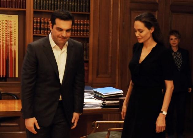 Angelina Jolie: Καρέ καρέ η συνάντησή της με τον Αλέξη Τσίπρα!
