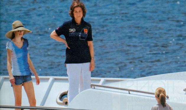 Η βασίλισσα Σοφία με το σκάφος στη Μαγιόρκα! Δες φωτογραφίες
