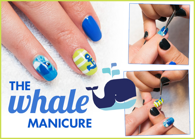 Νύχια – καλοκαίρι 2015: Πώς να κάνεις ένα χαρούμενο whale manicure!