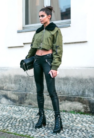 Μιλάνο με leather pants