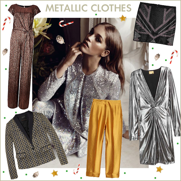 1 | Metallic ρούχα για τις γιορτές!