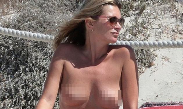 H Kate Moss topless και χωρίς ρετούς!