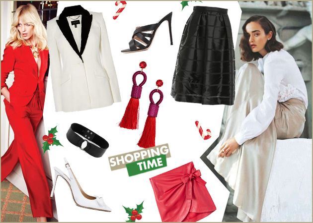 Μαύρα, κόκκινα, λευκά ρούχα και αξεσουάρ για τις ημέρες των γιορτών