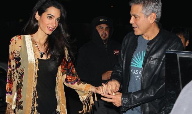 Amal Alamuddin – George Clooney: To δείπνο στο χλιδάτο εστιατόριο την ημέρα του Αγίου Βαλεντίνου!