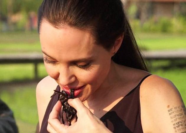 Angelina Jolie: Μαγειρεύει και τρώει με τα παιδιά της αράχνες και έντομα στην Καμπότζη! [vid]