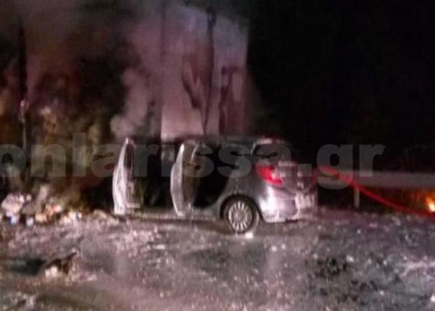 Σοκ! Κάηκε ζωντανός μέσα στο αυτοκίνητό του – Εικόνες φρίκης [vid]