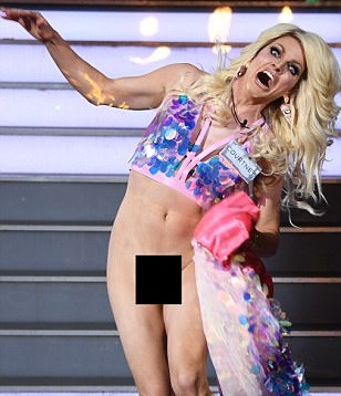 Drag queen δείχνει τα… προσόντα της live στην τηλεόραση όταν της πέφτει η φούστα στο πλατό! [pics-vid]