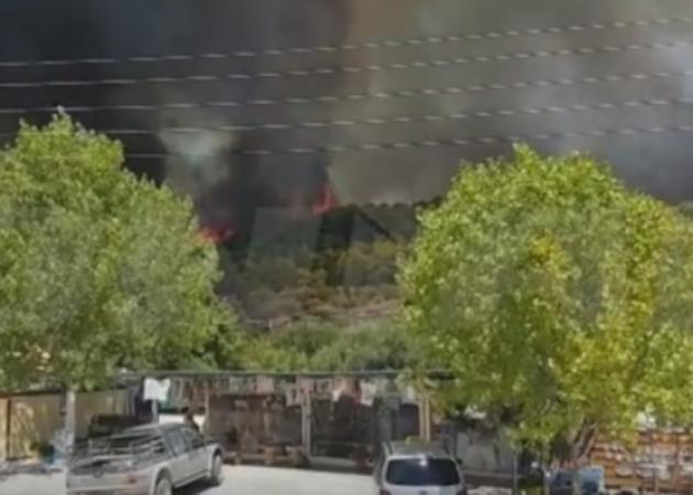Φωτιά στη Ζάκυνθο: Στους δρόμους οι κάτοικοι της Αναφωνήτριας – Οι φλόγες στις αυλές σπιτιών [vids]