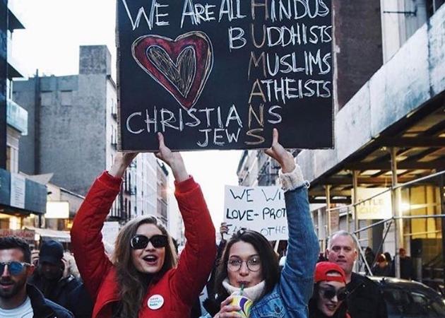 Bella και Gigi Hadid: Σε πορεία διαμαρτυρίας κατά του Ντόναλντ Τραμπ!