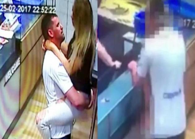 Έκαναν έρωτα, μπροστά σε όλους, ενώ περίμεναν την πίτσα τους