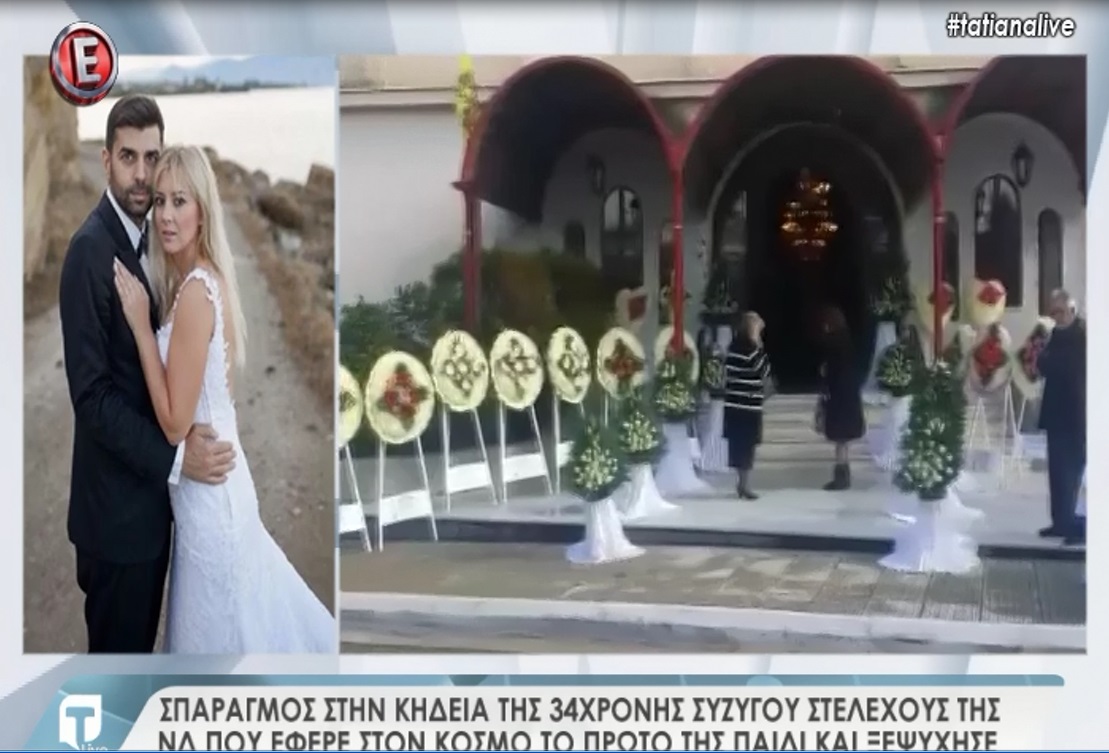 Σπαραγμός στην κηδεία της 34χρονης από τη Λιβαδειά που πέθανε στη γέννα του μωρού της