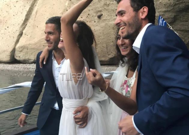 Άννα Μπουσδούκου – Σταύρος Ιωαννίδης: Η πρώτη φωτογραφία από το γαμήλιο party