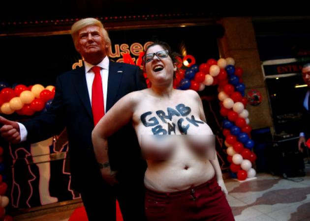Εκδίκηση! Γυμνή ακτιβίστρια πιάνει τον Τραμπ από τα… [pics]!