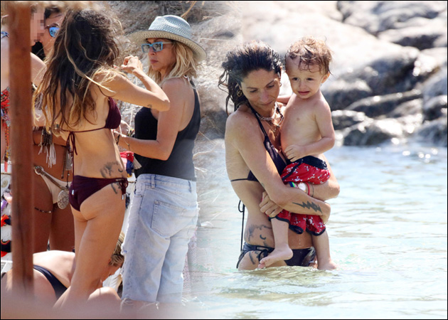 Άννα Βίσση: Στην παραλία με την κόρη της και τον εγγονό της! [pics]