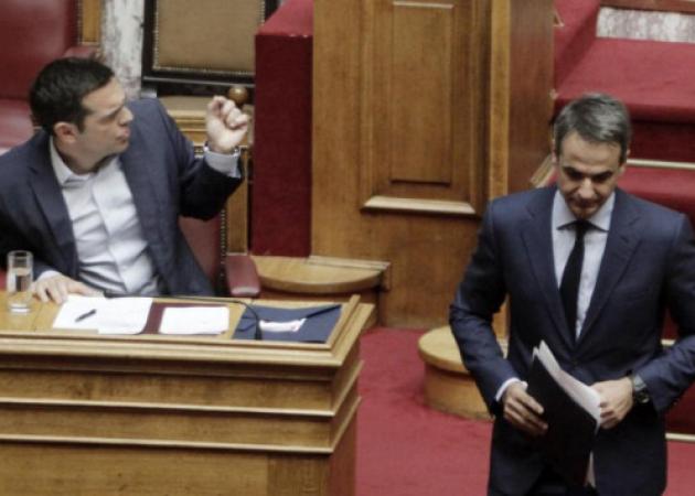 Χάος στην Βουλή! Σκοτώθηκαν Τσίπρας – Μητσοτάκης: “Δεν παίρνω πίσω τις δηλώσεις μου στο Politico” – “Είσαι ανιστόρητος”