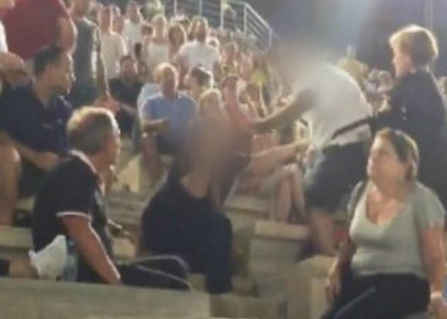 Καλλιμάρμαρο – Βίντεο σοκ! Χτυπάει την γυναίκα του μπροστά σε όλους