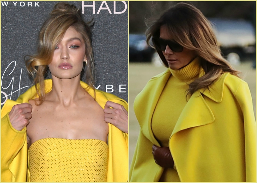 Η Melania Trump και η Gigi Hadid φόρεσαν το ίδιο παλτό! Ψήφισε την καλύτερη εμφάνιση