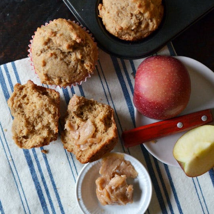 Muffins ολικής άλεσης με μέλι και βανίλια