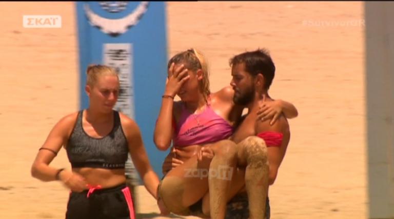 Survivor: Τραυματίστηκε η Βιργινία και ξέσπασε σε κλάματα! Στα χέρια την πήρε ο Χάρης και την μετέφερε εκτός…