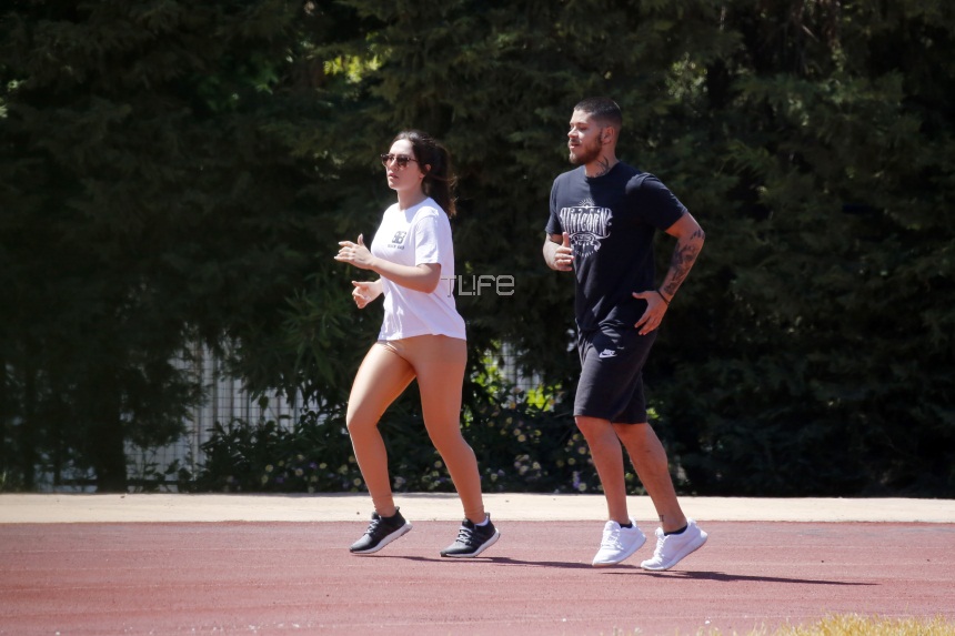 Έλενα Τσαγκρινού: Για τρέξιμο με τον νέο της σύντροφο και γνωστό ράπερ! [pics]