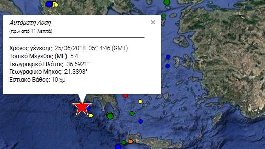 Ισχυρός σεισμός στην Πύλο!