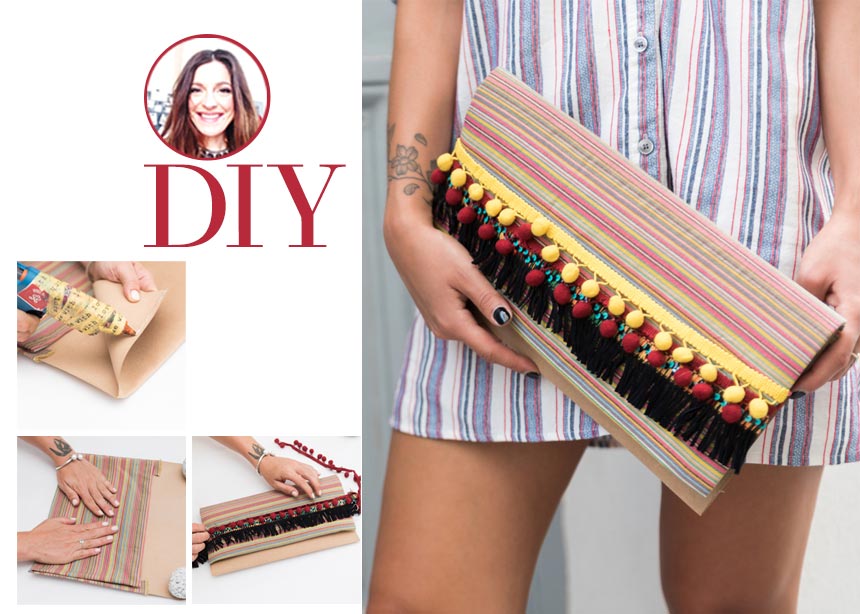 DIY: Πως να φτιάξεις αυτό το bohemian clutch βήμα – βήμα