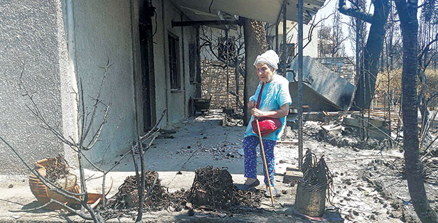 “Θεϊκό” σημάδι στο σπίτι της Τιτίκας Σαριγκούλη που παραδόθηκε στις φλόγες