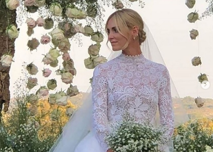 Η Chiara Ferrangi παντρεύτηκε και επιτέλους είδαμε το Haute Couture νυφικό της