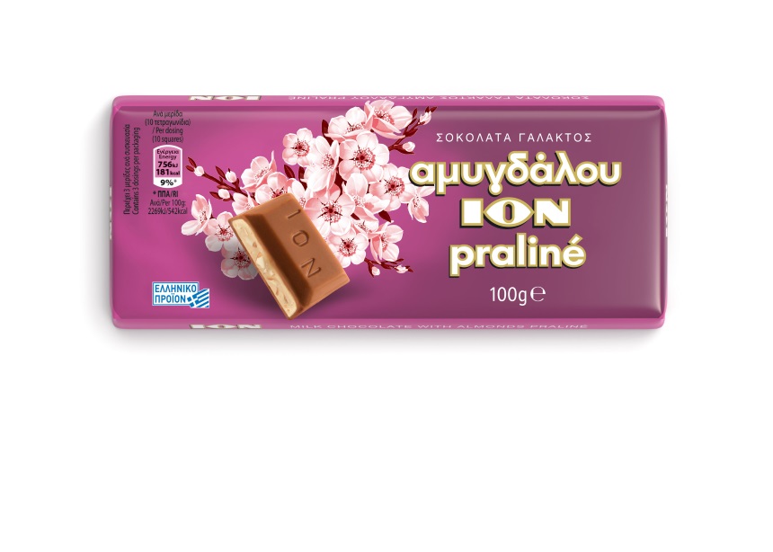 Η ΙΟΝ καλωσορίζει την νέα σοκολάτα Praliné στην οικογένεια της ΙΟΝ Αμυγδάλου