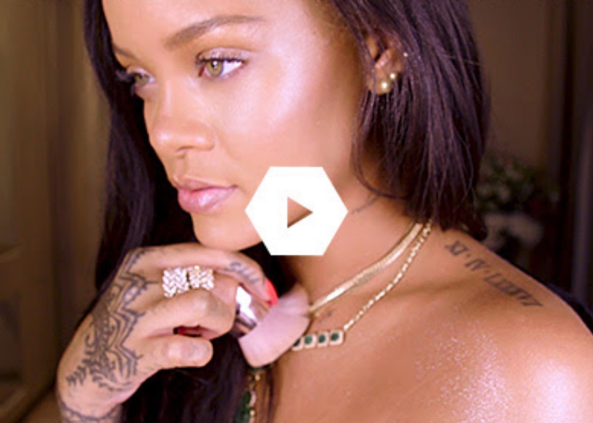 Πάτησε play! Στο νέο της video tutorial η Rihanna μας δείχνει σε ποια σημεία πρέπει να βάζουμε highlighter!