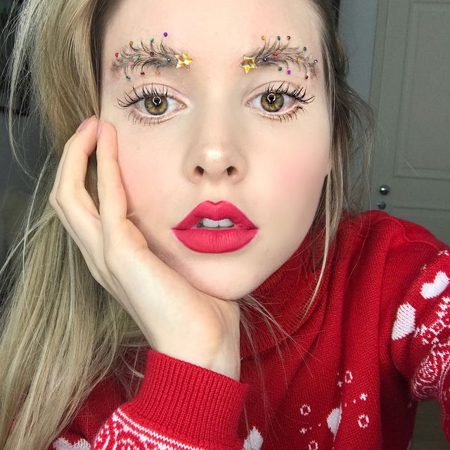 Christmas tree eyebrows: το trend που βλέπουμε παντού στο instagram!