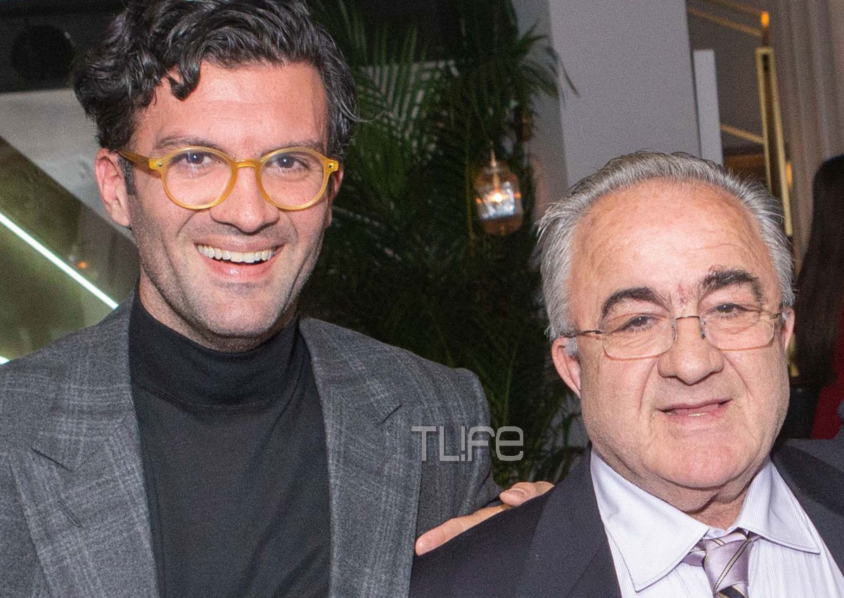 Γιώργος Παπακώστας: Με τον πατέρα του στα λαμπερά εγκαίνια του νέου ιταλικού εστιατορίου του! [pics]