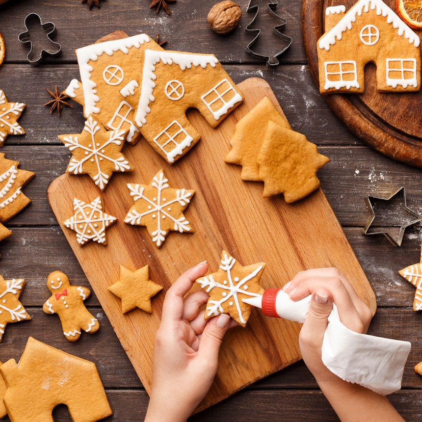 Χριστουγεννιάτικα μπισκότα gingerbread