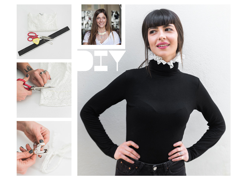 DIY collar: Πως να φτιάξεις αυτό το stylish αξεσουάρ που θα αλλάξει ύφος στα πουλόβερ και τα ζιβάγκο σου