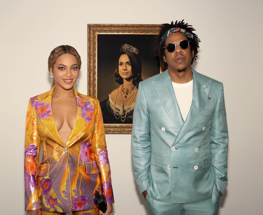 Beyonce – Jay Z: Ποζάρουν με το πορτραίτο της… Meghan Markle!