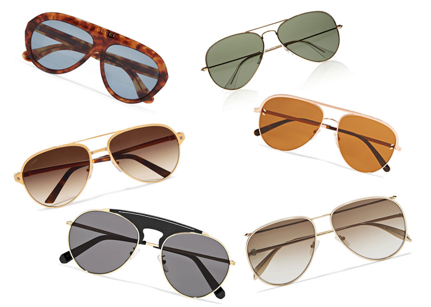 Τα aviator sunglasses είναι must αυτή τη σεζόν! Γι’ αυτό κι εμείς βρήκαμε τα πιο stylish σχέδια στο Net-a-Porter