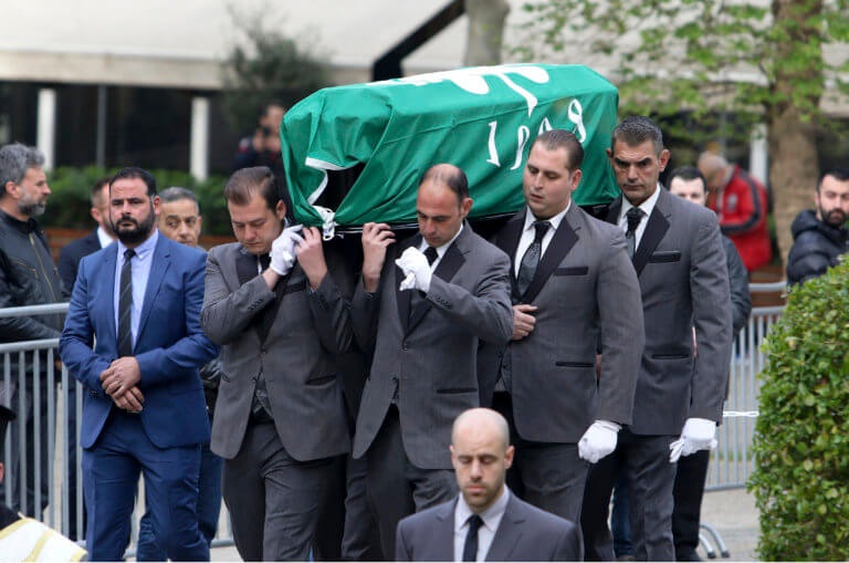 Θανάσης Γιαννακόπουλος: Με τη σημαία του Παναθηναϊκού στο φέρετρο! [pics]