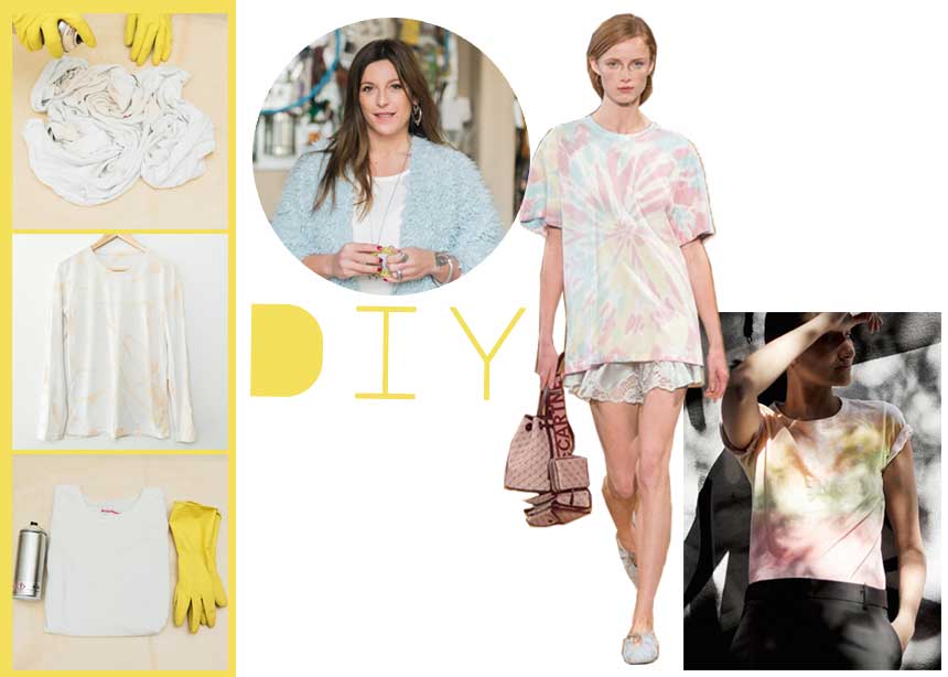 DIY: Βήμα – βήμα πως να φτιάξεις μόνη σου ένα tie dye t-shirt