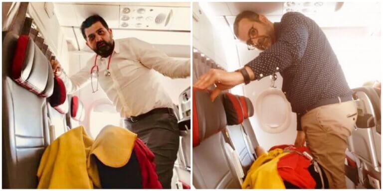 Θρίλερ σε πτήση με Έλληνες σωτήρες – «Έτσι κρατήσαμε στη ζωή τη γυναίκα που κατέρρευσε»!