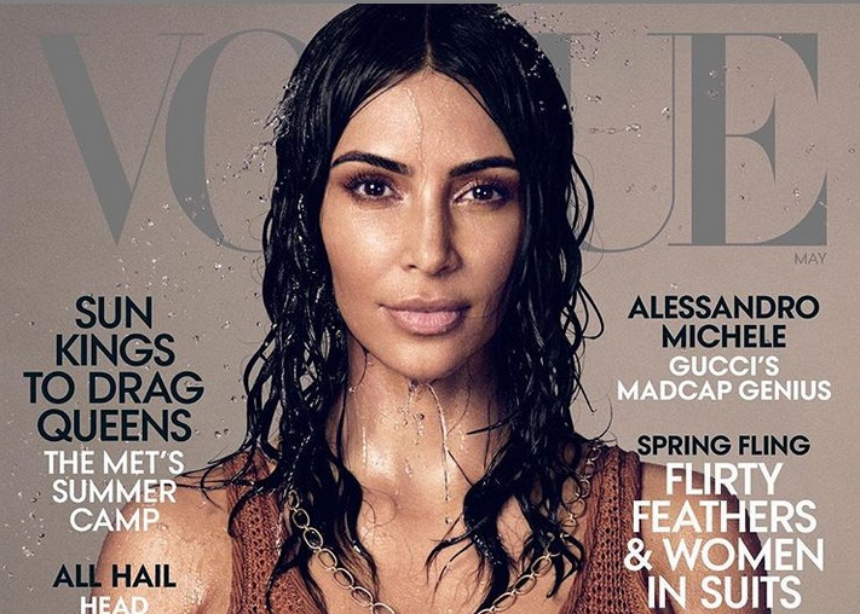 Η Kim Kardashian στο εξώφυλλο της αμερικανικής Vogue