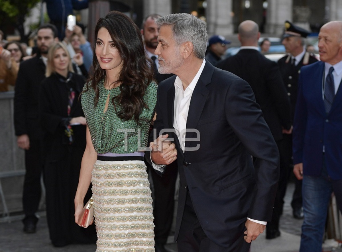 George Clooney – Amal Alamuddin: Πιασμένοι αγκαζέ στην Ρώμη για την επίσημη πρεμιέρα του χολιγουντιανού σταρ! Φωτογραφίες