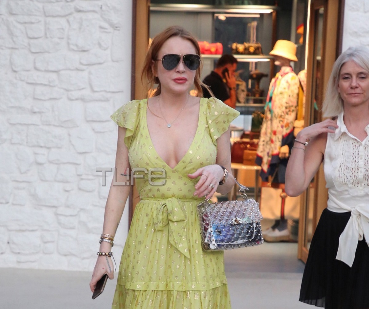 Lindsay Lohan: Για ψώνια και αρκετά… ανανεωμένη στην Μύκονο! Φωτογραφίες