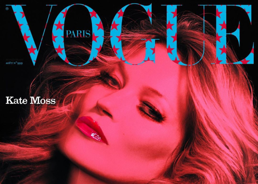 Η Kate Moss στο εξώφυλλο της Vogue Paris.