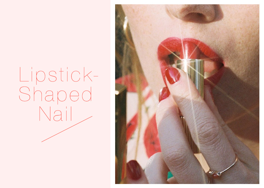 Lipstick shaped nails: όλες στο instagram δίνουν αυτό το σχήμα στα νύχια τους ΤΩΡΑ!
